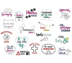 Stickserie - Spardosenmotive Vol. 2